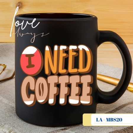 Black Coffee Mug