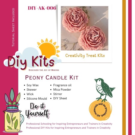 Peony  Candle Kit