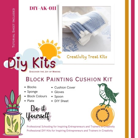 Block Painting Cushion Kit