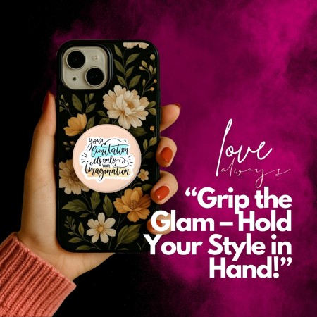 Bling Resin Pop Socket – Sparkling Grip for Phones | TheKalaakul