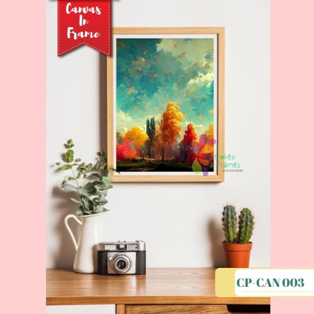 Canvas Painting in Frame A4 SIZE