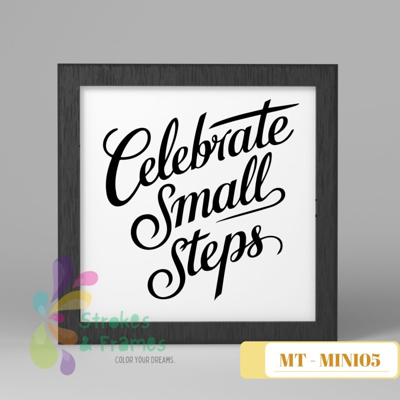 Black & White Quote Wall Frame – 6x6 | The KalaaKul