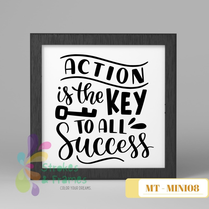 Black & White Quote Wall Frame – 6x6 | The KalaaKul