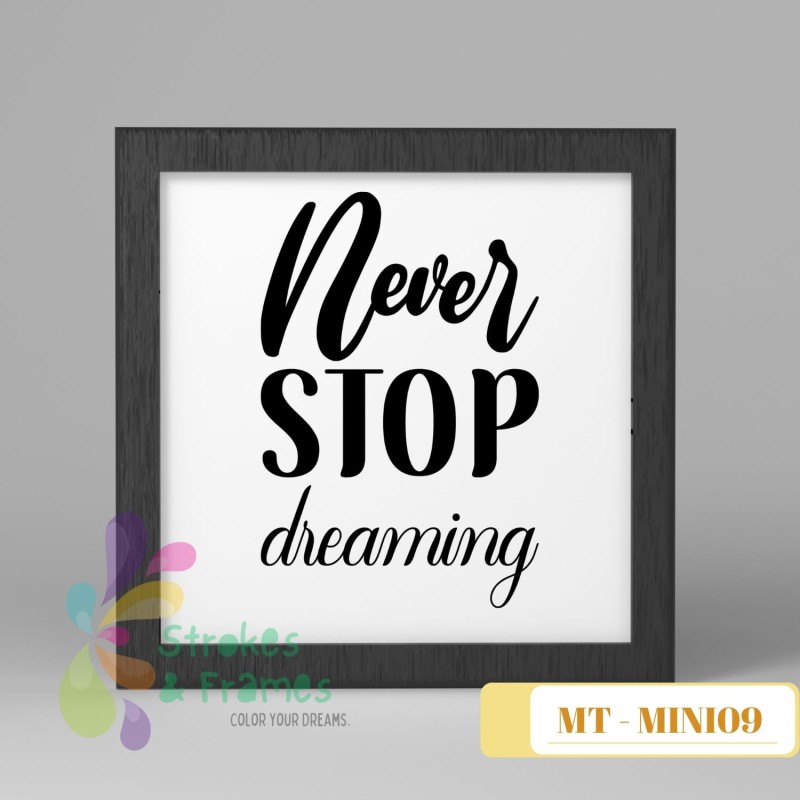 Black & White Quote Wall Frame – 6x6 | The KalaaKul