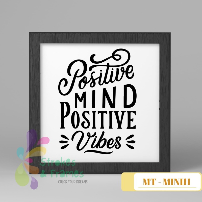 Black & White Quote Wall Frame – 6x6 | The KalaaKul