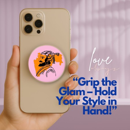 Veer Tatva Pop Socket – Warrior Spirit Grip & Stand | The Kalaakul